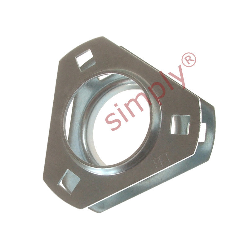 SSPFT-7 Pressed Stainless Steel 3 Bolt Triangle Flange Housing for SA and SB 207 Inserts