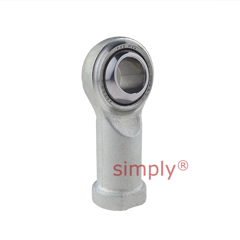 IKO PHS20EC Right Hand Steel / PTFE Lined Maintenance Free Plain Female Rod End M20x1.5 Thread
