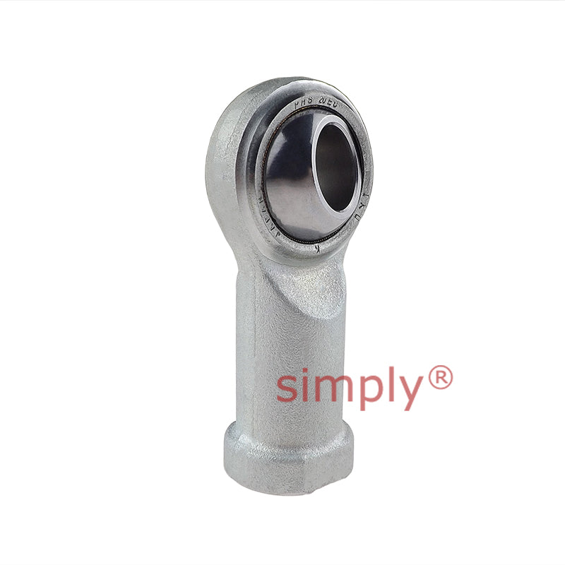 IKO PHS20EC Right Hand Steel / PTFE Lined Maintenance Free Plain Female Rod End M20x1.5 Thread