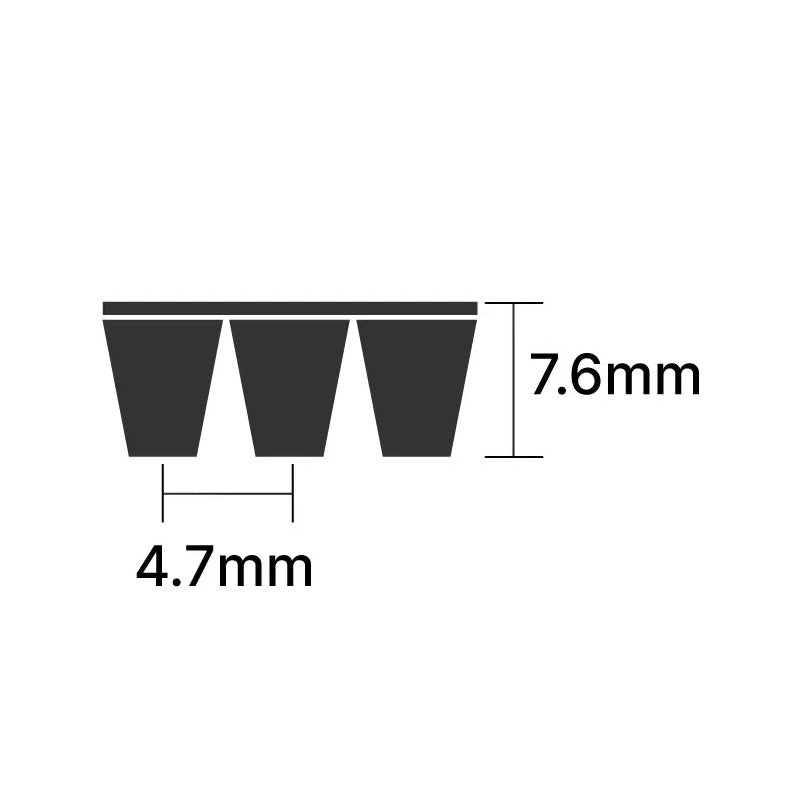 655PL/257L Pix Poly V Multiple Ribbed Belt 655mm/25.7 inch Length with 25 Ribs Allow 2-3 Days