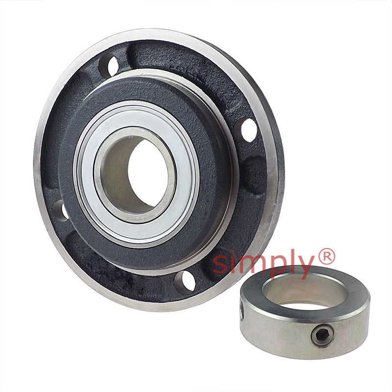 INA PME45XL Four Bolt Cast Iron Round Housing with Eccentric Collar Insert 45mm Bore