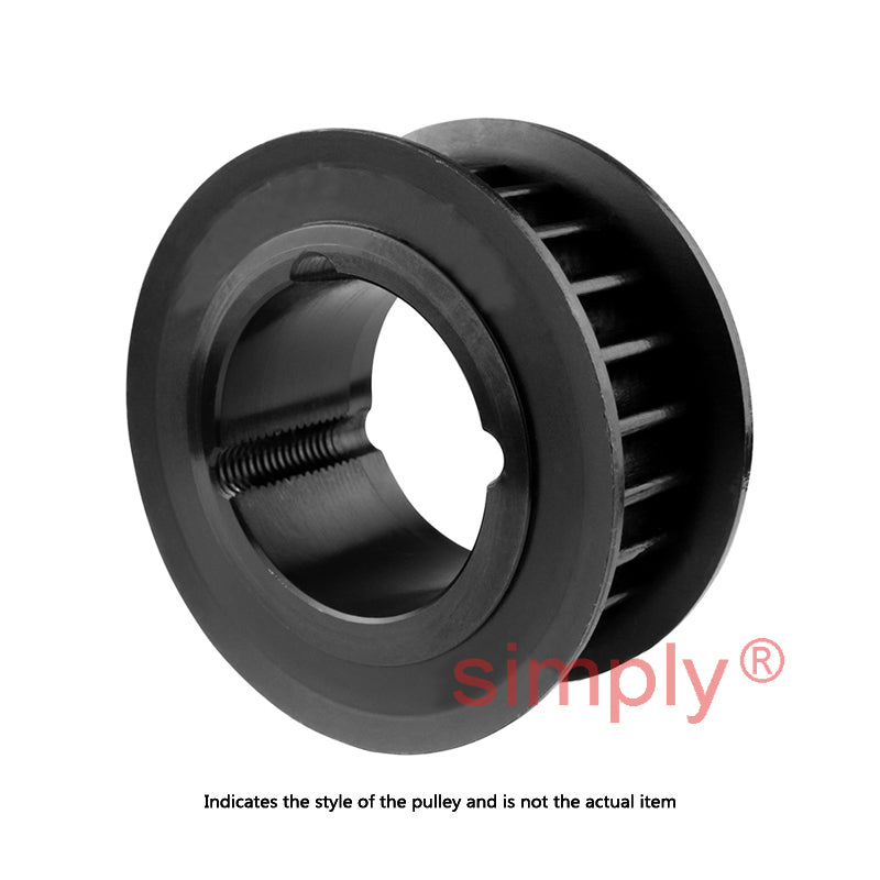 PC8M-25S-12 - 8mm Pitch 25 Tooth Polychain and Synchrochain Steel Taper Bore Timing Belt Pulley for 12mm Wide Belts