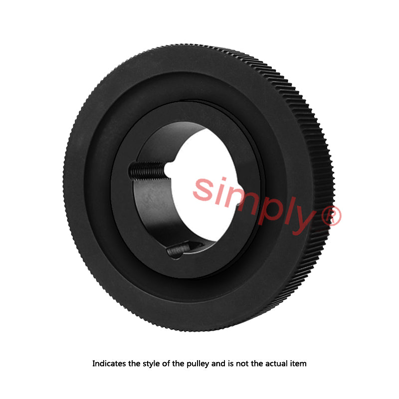 PC14M-64S-37 - 14mm Pitch 64 Tooth Polychain and Synchrochain Steel Taper Bore Timing Belt Pulley for 37mm Wide Belts