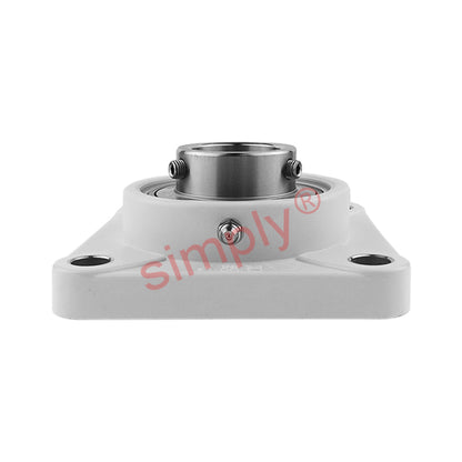 RHP PSF1-3/16CR Thermo Plastic Four Bolt Square Flange Housing with 1-3/16 inch Bore Stainless Insert