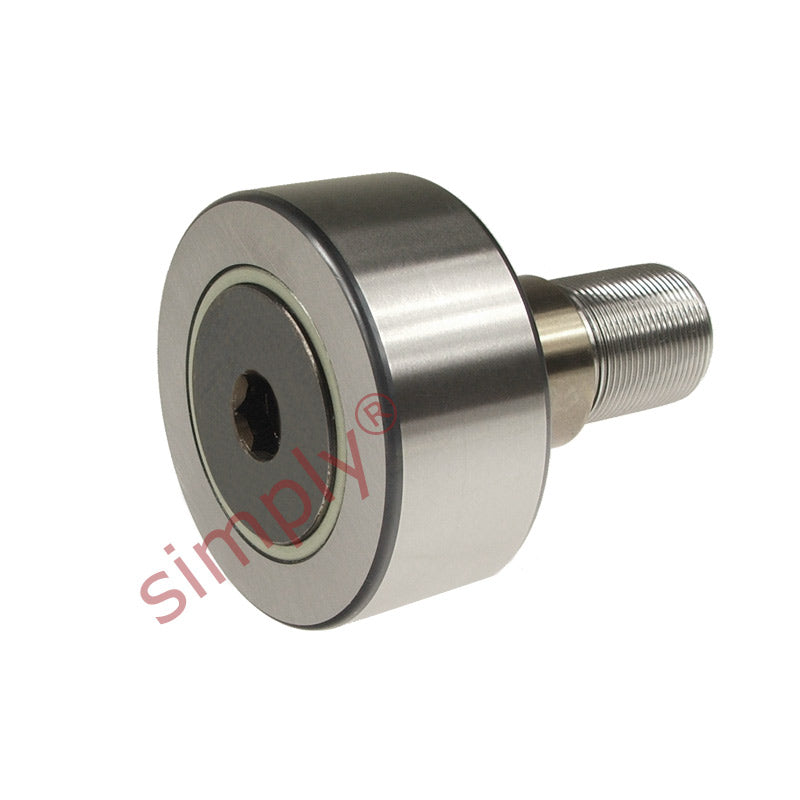 Budget PWKRE522RS Crowned Cam Follower with Eccentric Stud 52x24x24 M20x1.5 Thread