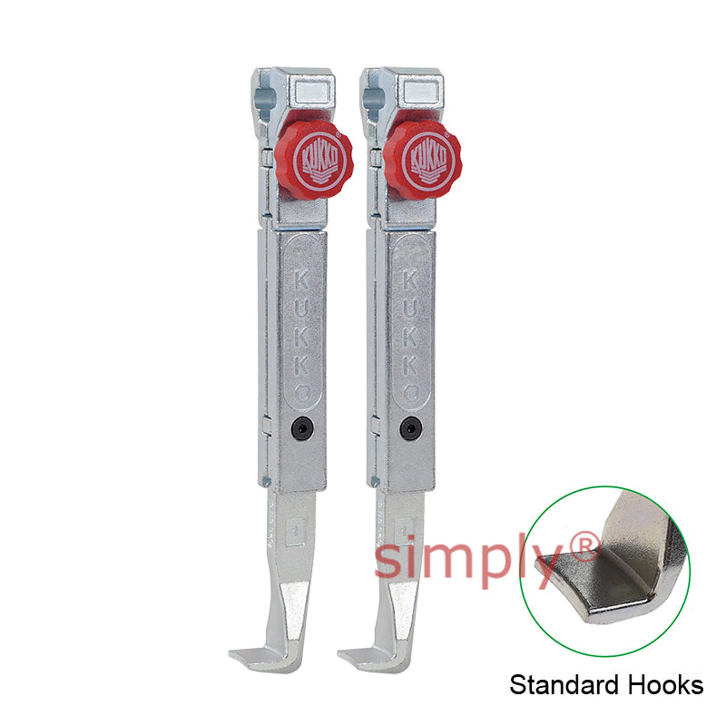 KUKKO Series 1-192-P Quick Adjusting Standard Pulling Jaws (Pair) 200mm Allow 2-3 Days