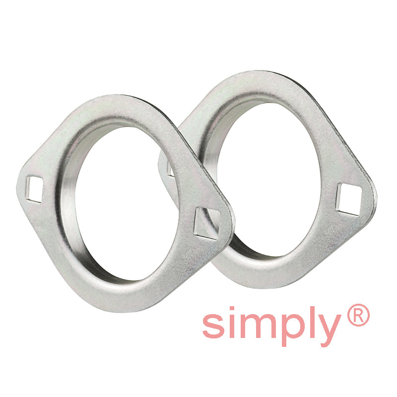 INA RAT25XL Two Bolt Sheet Steel Oval Housing with Eccentric Collar Insert 25mm Bore