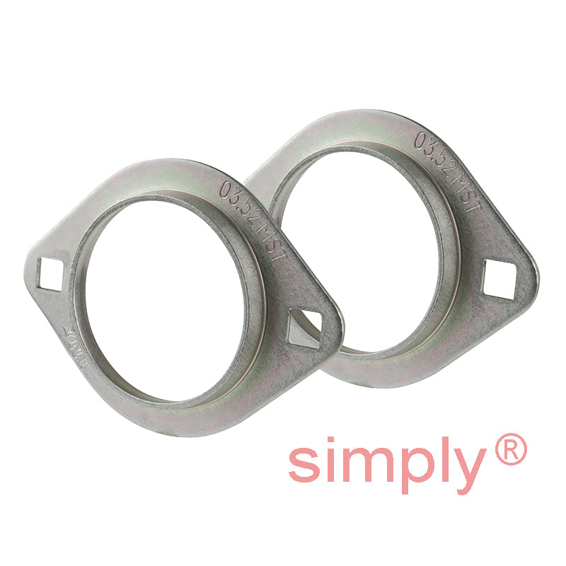 INA RAT25XL Two Bolt Sheet Steel Oval Housing with Eccentric Collar Insert 25mm Bore