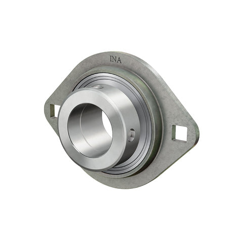 INA RAT40XL Two Bolt Sheet Steel Oval Housing with Eccentric Collar Insert 40mm Bore