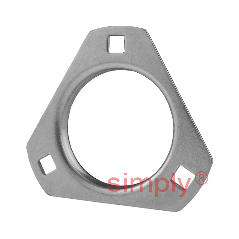 INA RATR20XL Three Bolt Sheet Steel Triangle Housing with Eccentric Collar Insert 20mm Bore