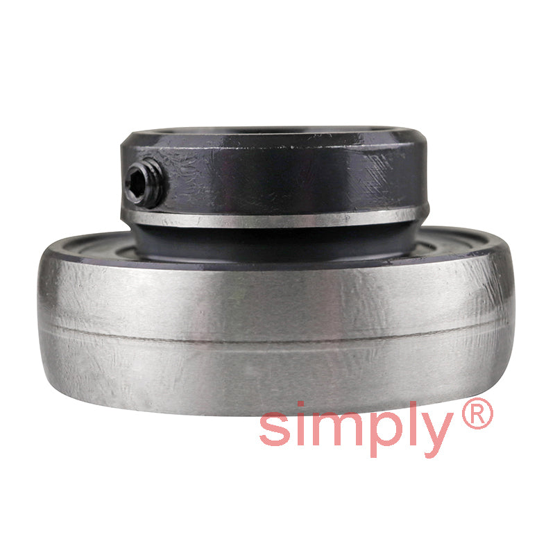 INA RAY25XL Three Bolt Sheet Steel Round Housing with Grub Screw Insert 25mm Bore