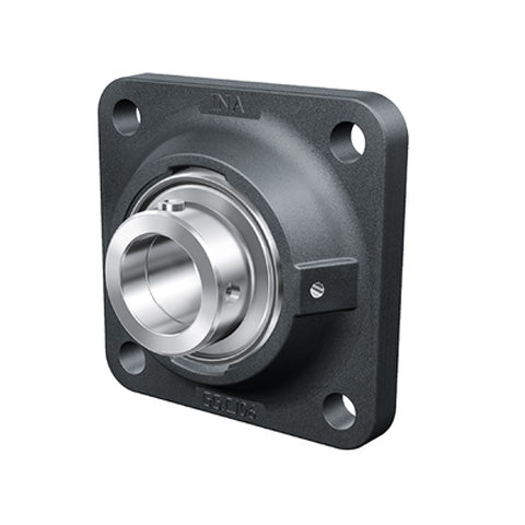 INA RCJY5/8 Four Bolt Cast Iron Square Housing with Grub Screw Insert 5/8 inch Bore