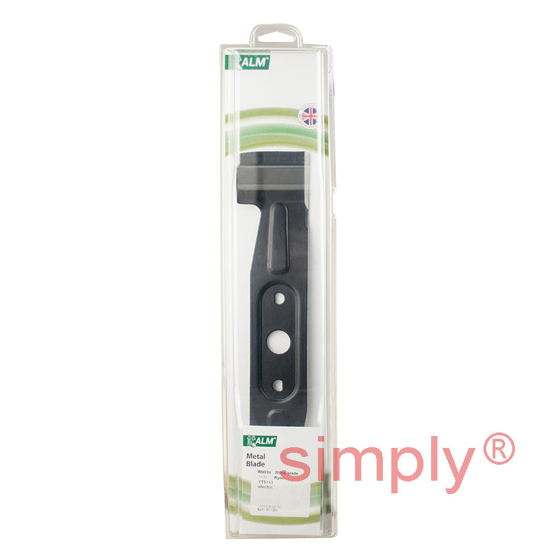 RN034 Lawn Mower Metal Blade 34cm By ALM - Fits Ryno