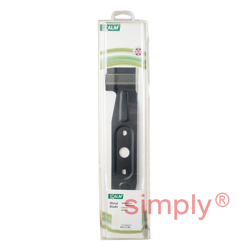 RN039 Lawn Mower Metal Blade 38cm By ALM - Fits Ryno