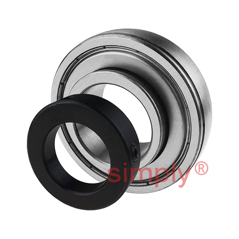 SA208 Metric Bearing Insert with Locking Collar 40mm Bore 80mm Outside Dia