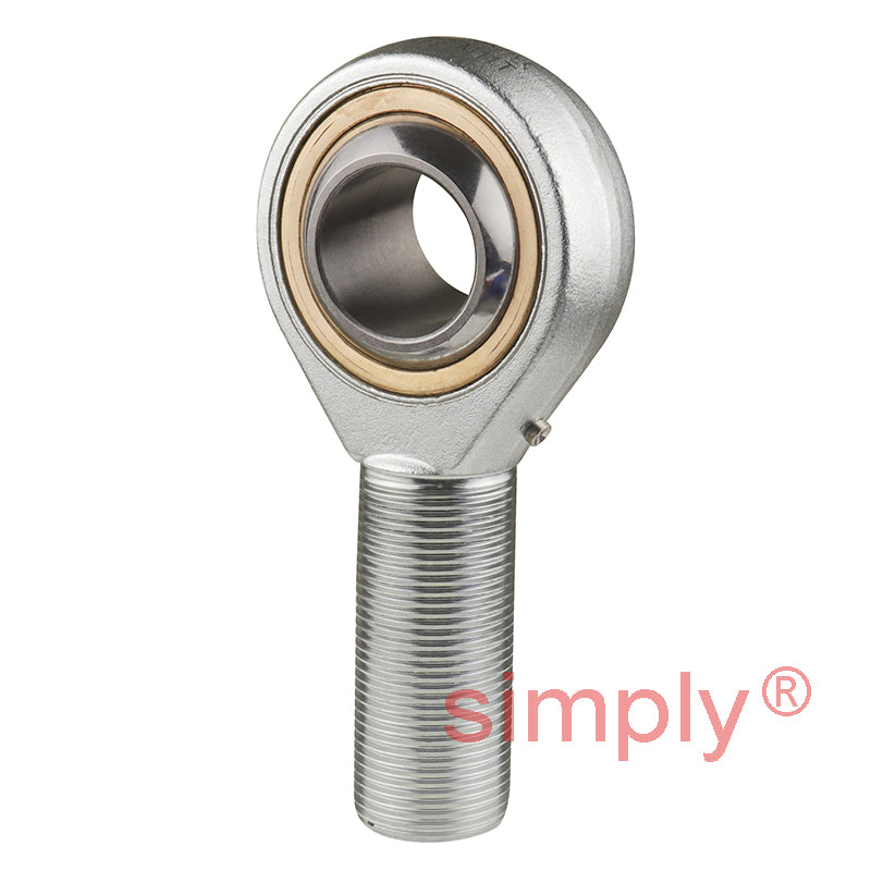 SKF SAKAC30M Right Hand Steel / Bronze Lined Plain Male Rod End M30x2 Thread