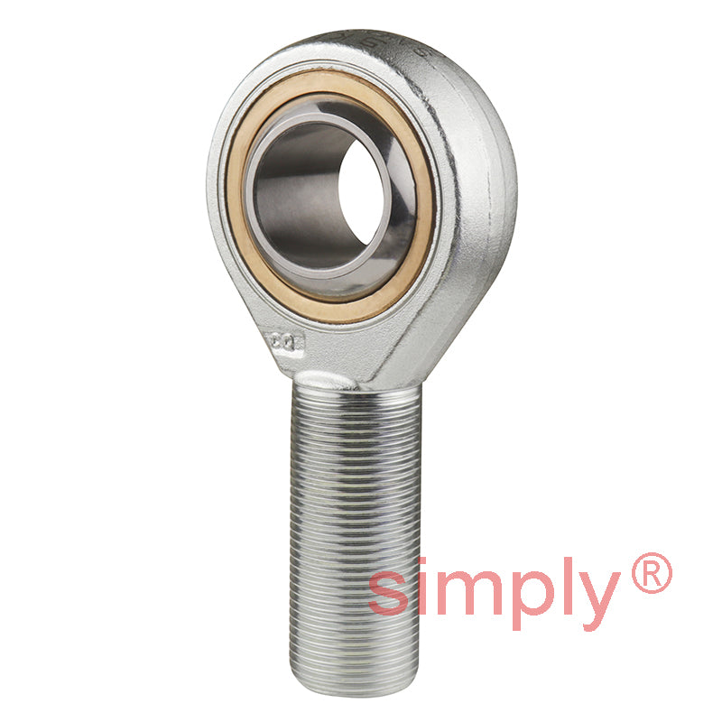 SKF SAKAC30M Right Hand Steel / Bronze Lined Plain Male Rod End M30x2 Thread