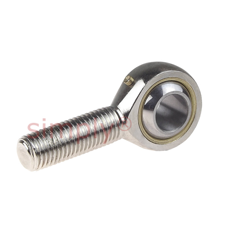 Codex SAKAC10M Right Hand Steel / Bronze Lined Plain Male Rod End M10 Thread