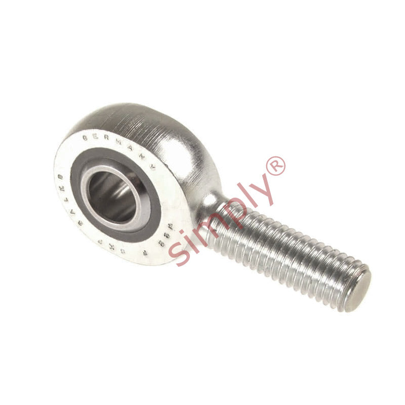 SKF SALKB18F Left Hand Steel / PTFE FRP Lined Plain Male Rod End M18x1.5 Thread