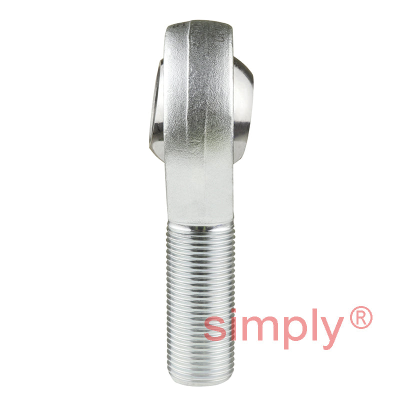 SKF SALKAC25M Left Hand Steel / Bronze Lined Plain Male Rod End M24x2 Thread