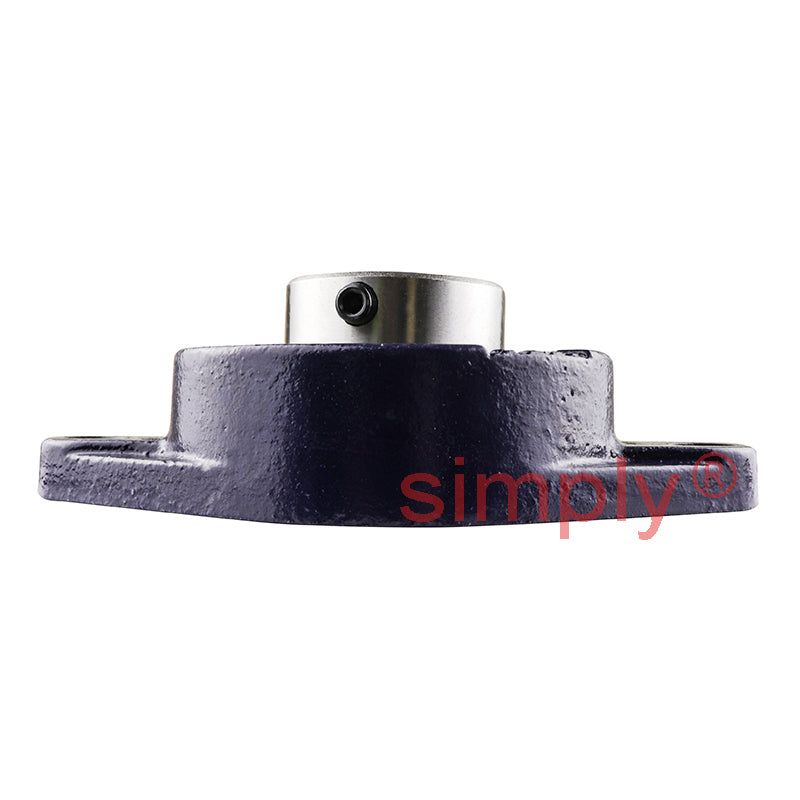 RHP SFT1-7/16 Two Bolt Oval Cast Iron Flange Housing 1-7/16 inch Bore Insert