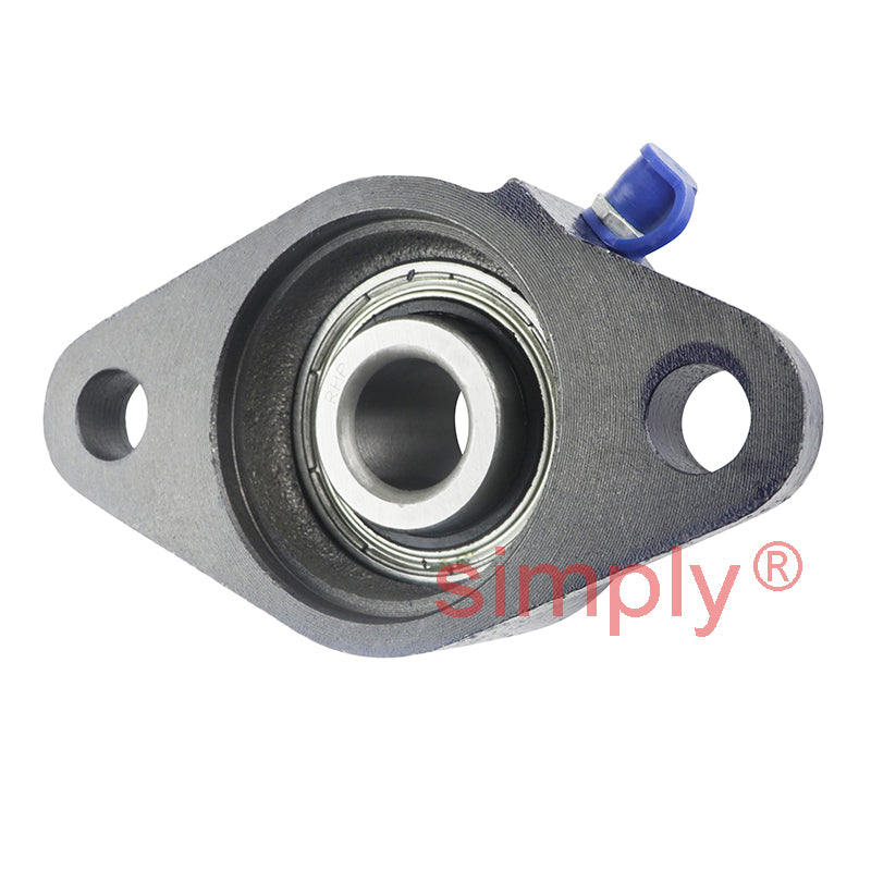 RHP SFT3/4 Two Bolt Oval Cast Iron Flange Housing 3/4 inch Bore Insert