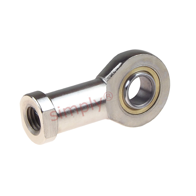 Codex SIL6C Left Hand Steel / PTFE Sintered Bronze Lined Plain Female Rod End M6 Thread