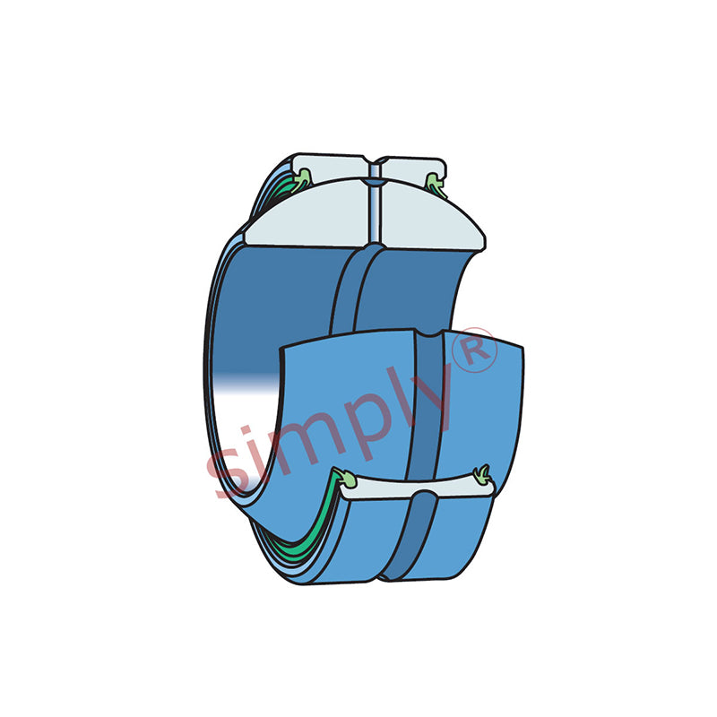 GEH80ES2RS Sealed Spherical Plain Bearing 80x130x75mm