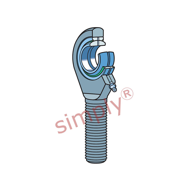 SKF SALA80ES2RS Left Hand Steel / Steel Plain Male Rod End M64x4 Thread