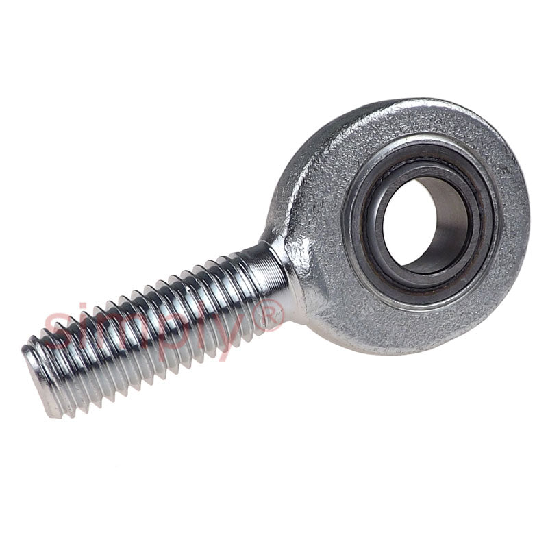 SKF SAL10C Left Hand Steel / PTFE Sintered Bronze Lined Plain Male Rod End M10 Thread