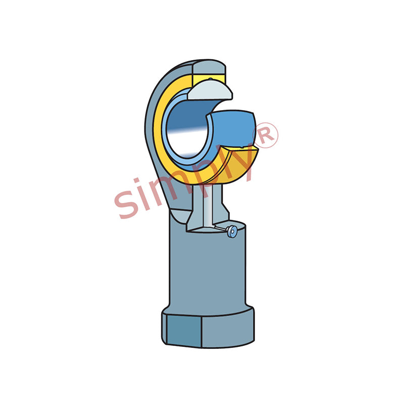 SKF SILKAC16M Left Hand Steel / Bronze Lined Plain Female Rod End M16 Thread