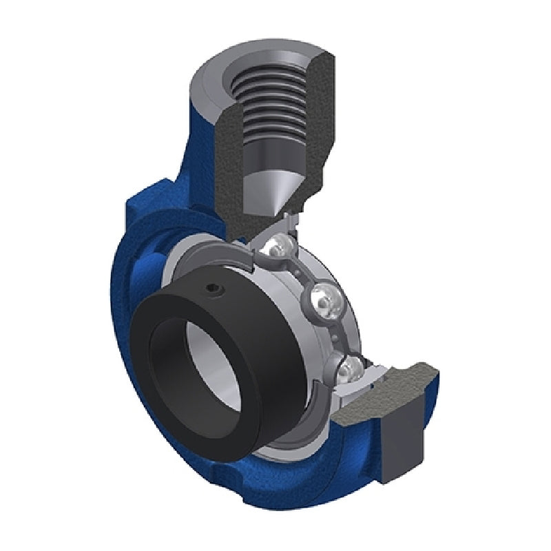 SNR ESEHE209 Metric Cast Iron Hanger Bearing Unit with Eccentric Collar Insert 45mm Bore - Allow 2-3 Days
