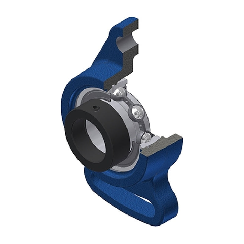 SNR ESFA211 Metric Cast Iron Adjustable Flange Unit with Eccentric Collar Insert 55mm Bore - Allow 2-3 Days