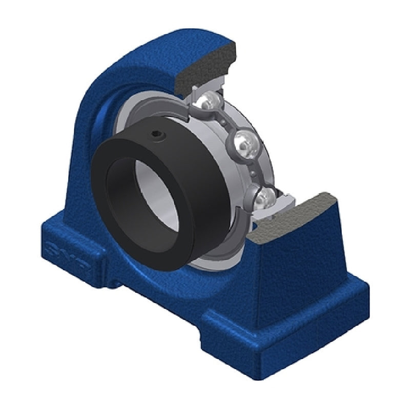 SNR ESPA208 Threaded Base Small Footprint Metric Pillow / Plummer Block Housing with Eccentric Collar Insert 40mm Bore - Allow 2-3 Days
