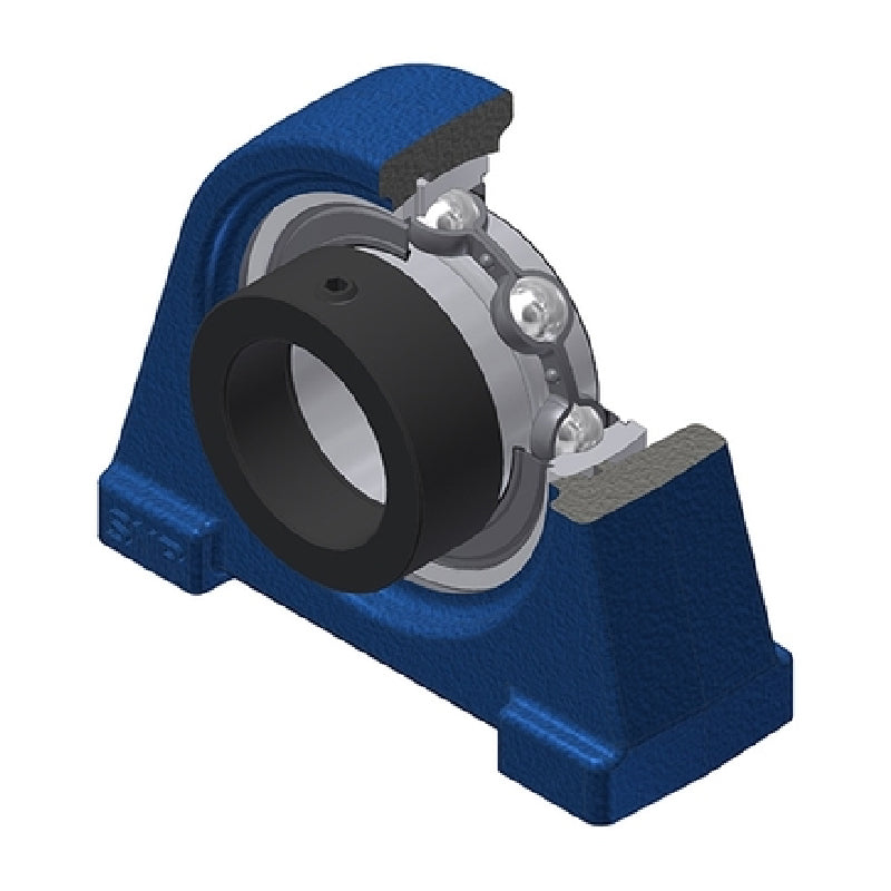 SNR ESPAE204 Threaded Base Small Footprint Metric Pillow / Plummer Block Housing with Eccentric Collar Insert 20mm Bore - Allow 2-3 Days