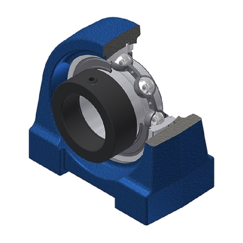 SNR ESPG207 Threaded Base Small Footprint Metric Pillow / Plummer Block Housing Supplied with Eccentric Collar Insert 35mm Bore - Allow 2-3 Days