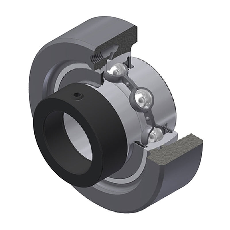 SNR EXC210 Metric Cast Iron Cartridge Unit with 50mm Bore Insert 31mm Outside Dia - Allow 2-3 Days