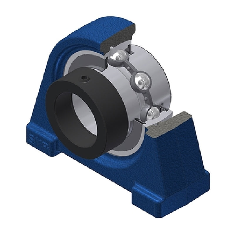 SNR EXPAE209 Threaded Base Small Footprint Metric Pillow / Plummer Block Housing with Eccentric Collar Insert 45mm Bore - Allow 2-3 Days
