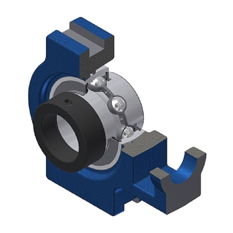 SNR EXT208 Metric Cast Iron Take Up Unit with Eccentric Collar Insert 40mm Bore - Allow 2-3 Days