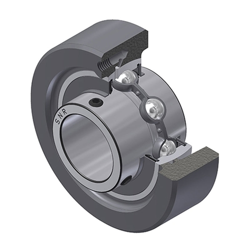 SNR UCC210 Metric Cast Iron Cartridge Unit with 50mm Bore Insert 31mm Outside Dia - Allow 2-3 Days