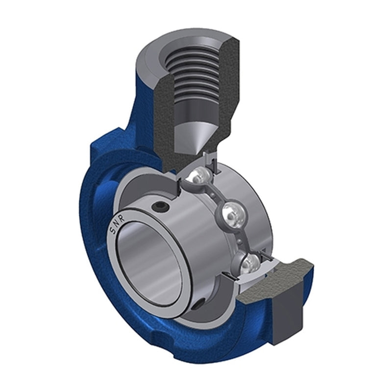 SNR UCEHE210 Metric Cast Iron Hanger Bearing Unit with 50mm Bore Insert - Allow 2-3 Days