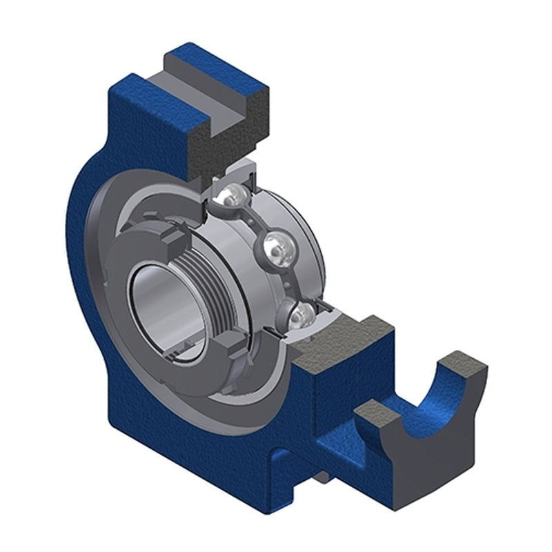 SNR UKT213HN Metric Cast Iron Take Up Unit Insert and Adaptor Sleeve Fits 60mm Shaft - Allow 2-3 Days