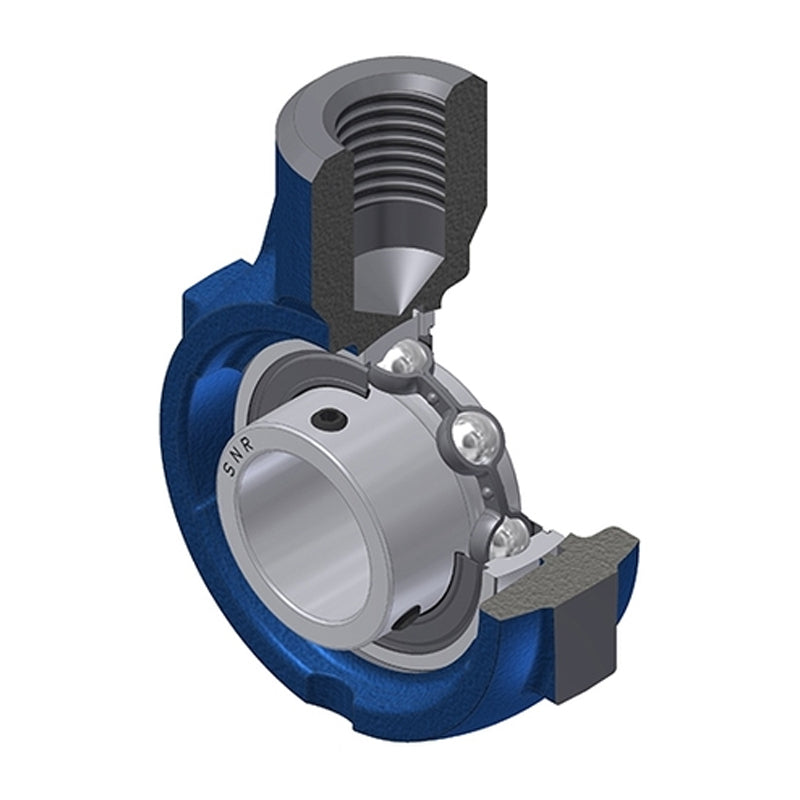 SNR USEHE207 Metric Cast Iron Hanger Bearing Unit with 35mm Bore Insert - Allow 2-3 Days