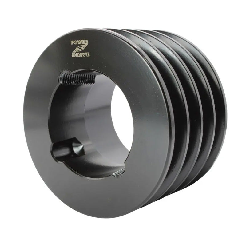 90X4SPZ 90mm Pitch Diameter SPZ Section Tapered Locking Bush Type Pulley with 4 Grooves (Bush not Incl.)