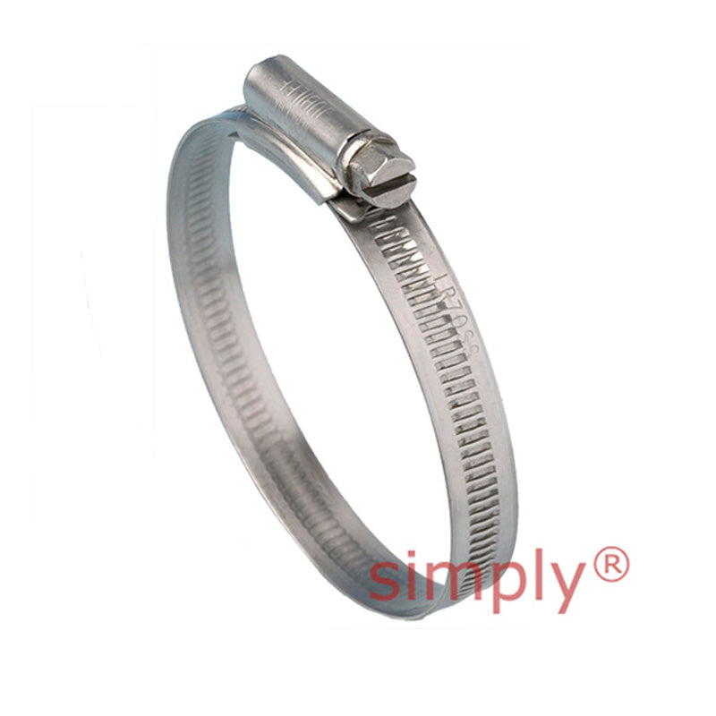 LR027SS Light Range 304 Stainless Steel Jubilee Clip Adjustment Range 16mm-27mm Band Width 9.9mm