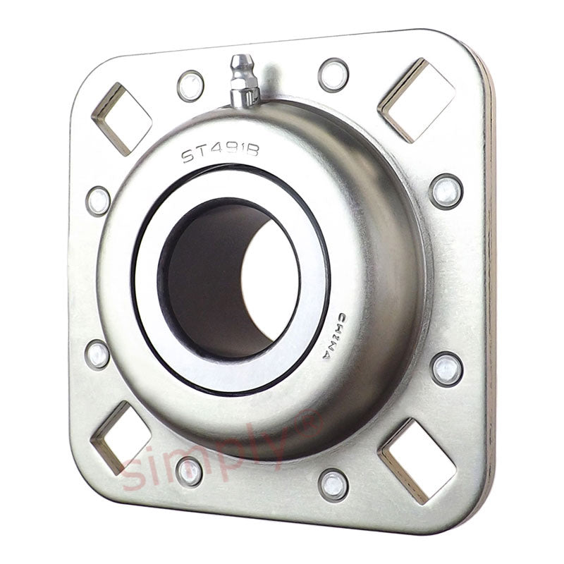 Major Branded ST491B Seedbed Finisher Round Bore Relubricatable Flanged Disc with Bolt Slots 1.535x5x1.6845 inch