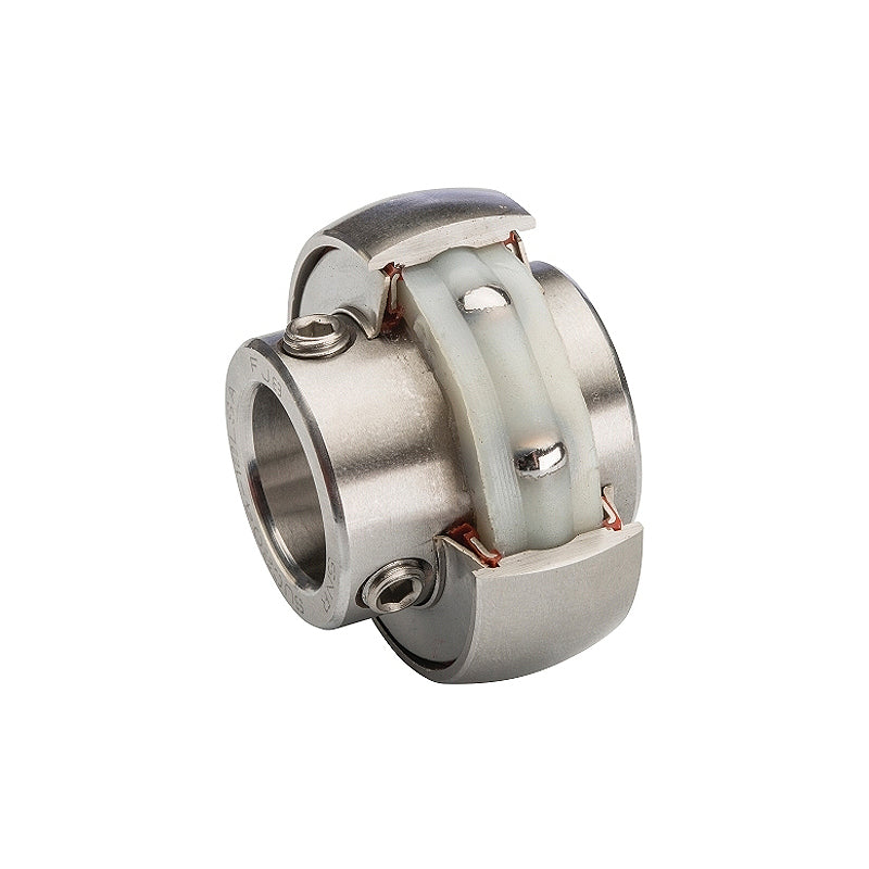 SNR SUC201-08FG1 Imperial Stainless Full Width Spherical Outer Food Safe Bearing Insert 1/2 inch Bore 47mm Outside Diameter - Allow 2-3 Days