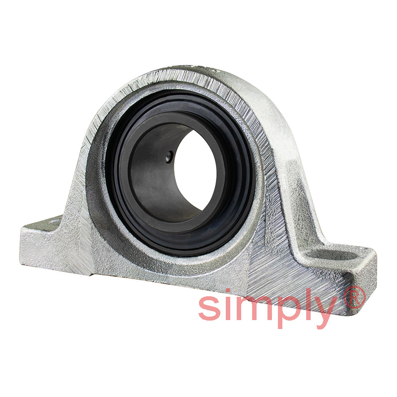 SKF SY55TFVA228 Y Type Two Bolt Pillow Block Housing with Graphite Cage Insert for Metric Shaft 55mm