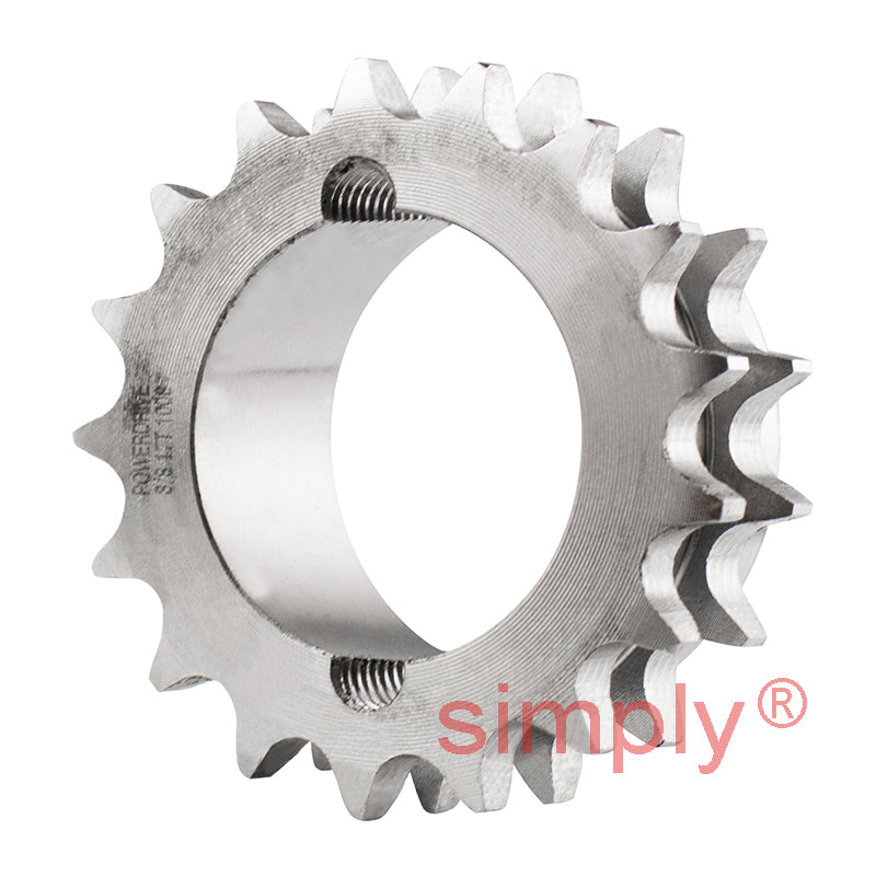17 Tooth 06B Duplex Sprocket Tapered Locking Bush Type for 3/8 inch Pitch Chain - Bush not Incl.