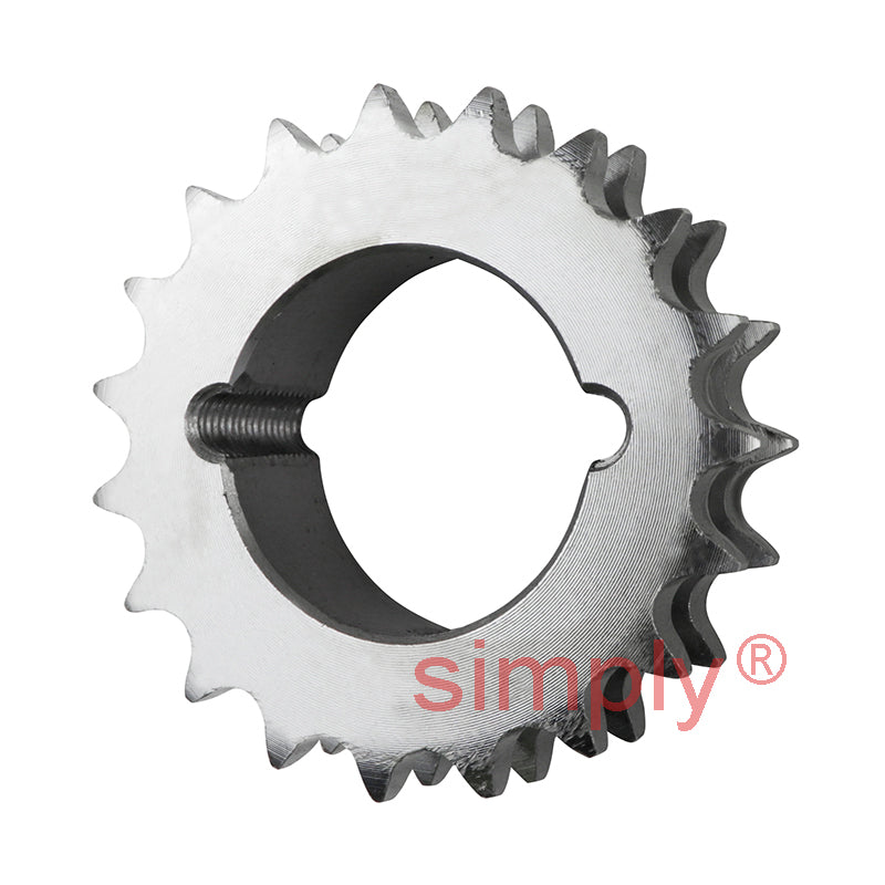 19 Tooth 06B Duplex Sprocket Tapered Locking Bush Type for 3/8 inch Pitch Chain - Bush not Incl.